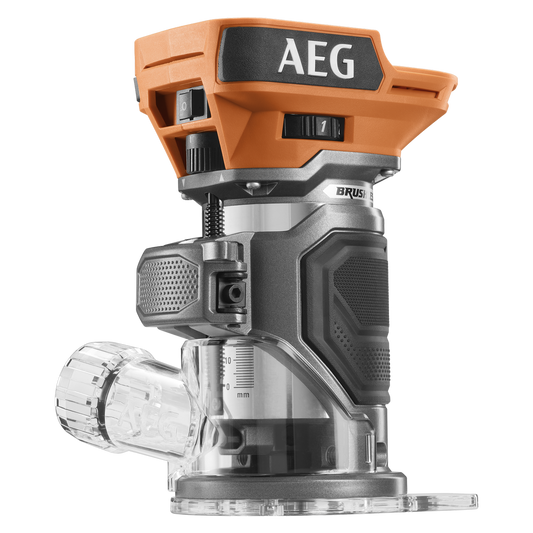 AEG 18V Brushless Trim Router Skin Only - ¼” - 100mm x 180mm - Precision Routing - Auzzistore