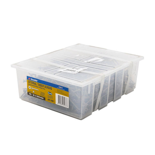 Zenith Countersunk Rib Head Timber Screws 8 x 100mm Galvanised 500 Pack - Auzzistore