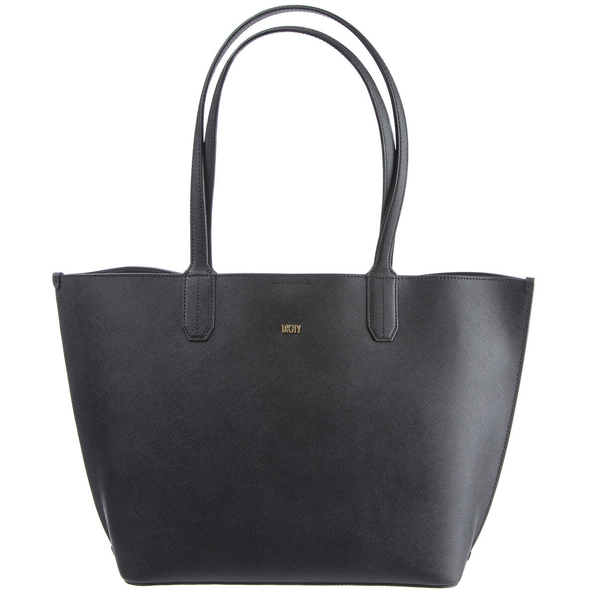 DKNY Brook Solid Tote Bag Black Gold