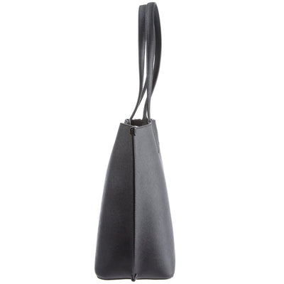 DKNY Brook Solid Tote Bag Black Gold