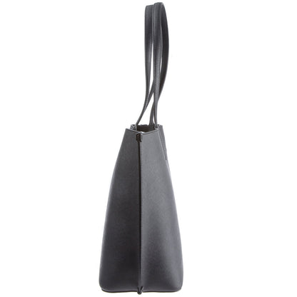 DKNY Brook Solid Tote Bag Black Gold