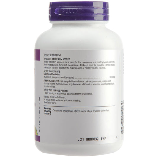 Webber Naturals Magnesium 250mg 150 Tablets – view 2