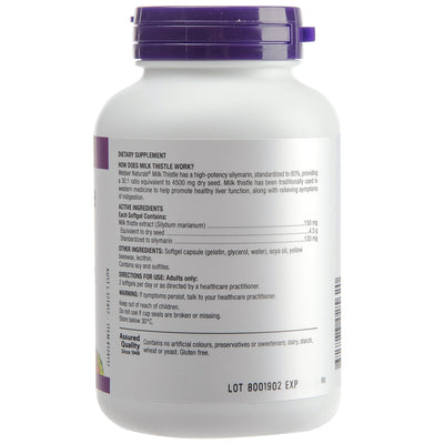 Webber Naturals Milk Thistle 240 Capsules
