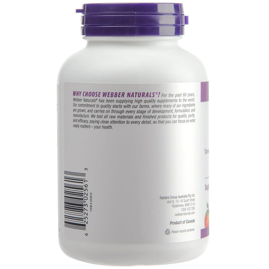 Webber Naturals Turmeric Curcumin 120 Capsules – view 2