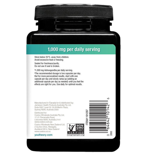 Youtheory Ashwagandha 1000mg 150 Capsules – view 2