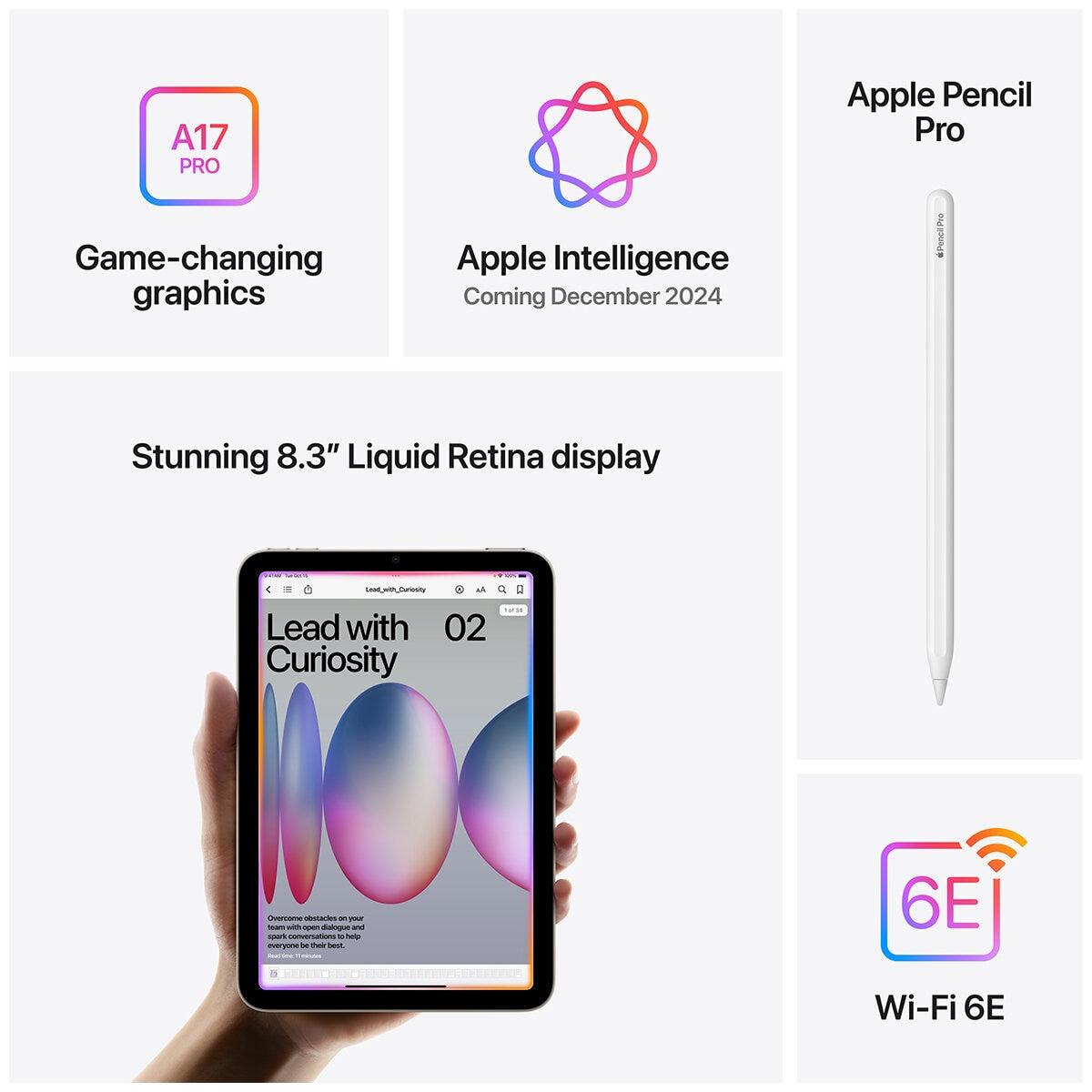 iPad mini Wi-Fi 256GB Starlight