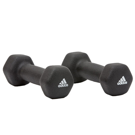 Adidas 1kg Dumbbell Set - Neoprene Coated for Strength Training