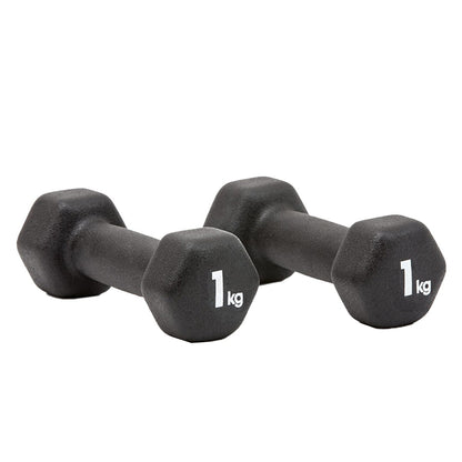 Adidas 1kg Dumbbell Set - Neoprene Coated for Strength Training