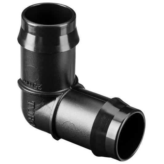 Toro 25mm Barbed Elbow Polypropylene UV Stabilised
