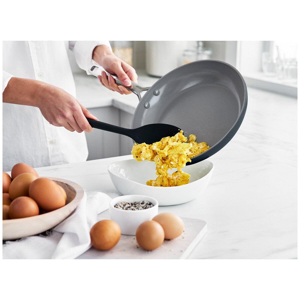 Greenpan Eras Ceramic Non Stick Cookware 11 Piece White