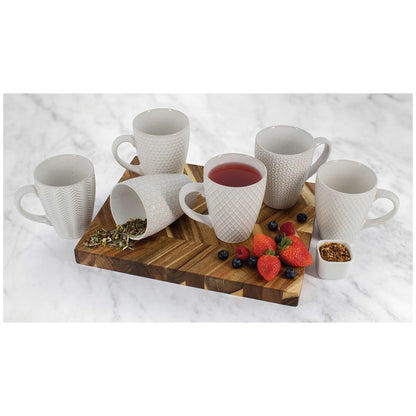 Gourmet Basic Mikasa Tatum Stoneware Mugs 6 Piece