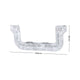 DETA Plaster Clip Bracket - Galvanised Steel - 123mm x 52mm - Durable