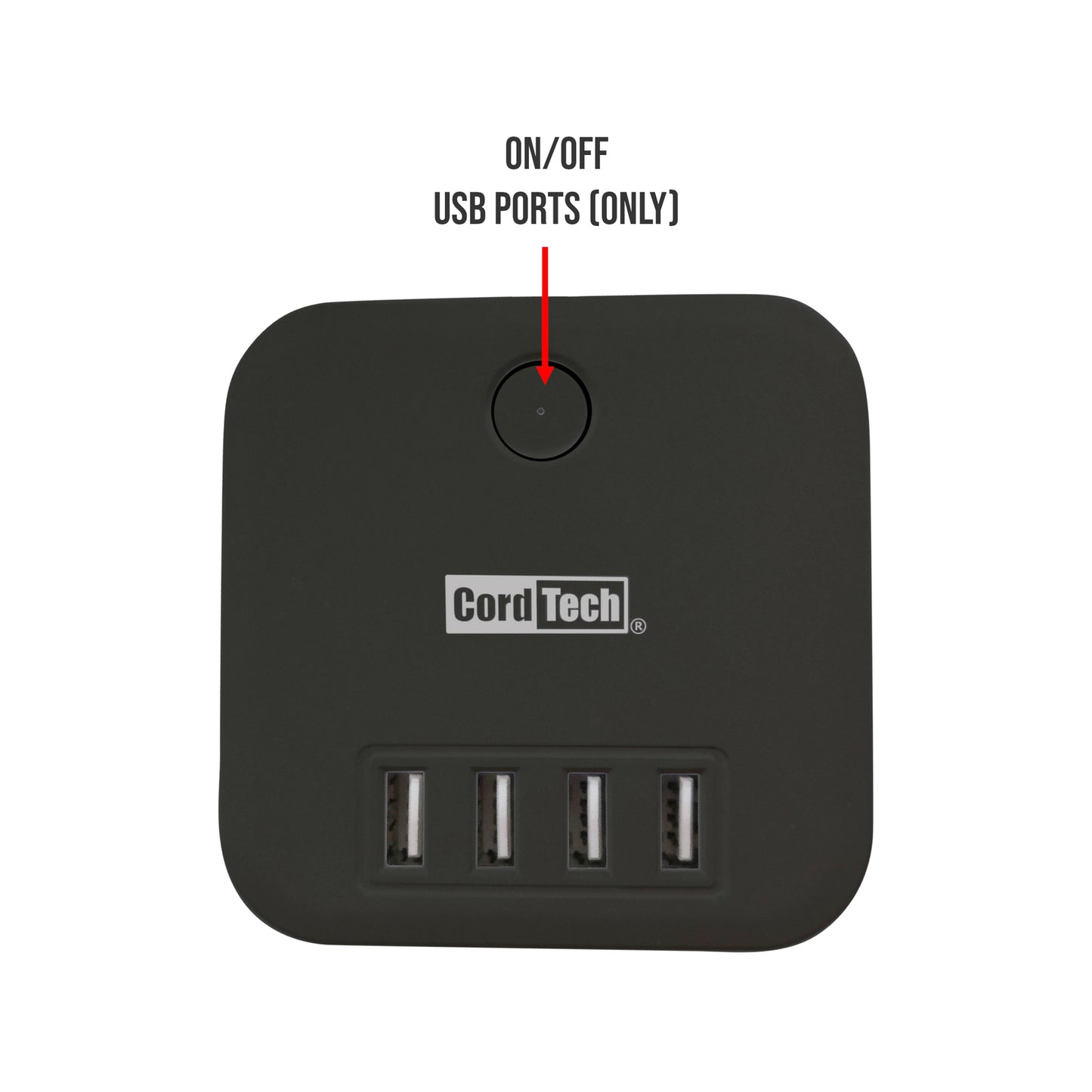 Cordtech 3 Outlet Desktop Charging Kit With Wireless And Usb