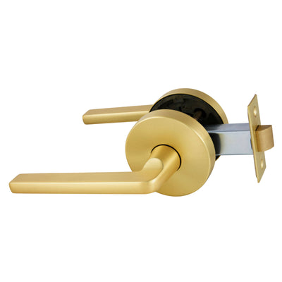 Gainsborough Avant Alba Satin Brass Passage Lever Set - 145mm x 64mm - QuickFix Installation