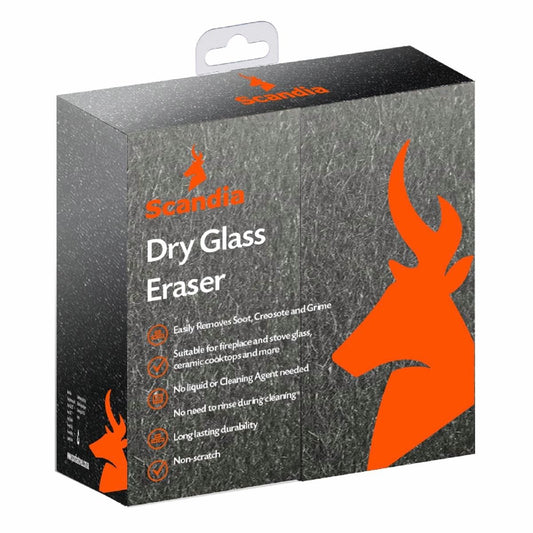 Scandia Dry Glass Cleaner - 110mm Stainless Steel Wool - Easy To Use