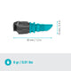 Gardena Micro Irrigation Spray Nozzle 180° - 5 Pack - 2.75 m Range - Black/Turquoise