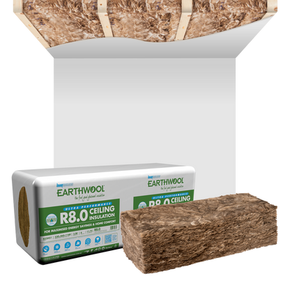 Earthwool R8.0 Ceiling Batt 350 x 460 x 1160 - 7 Pack - High Thermal Performance