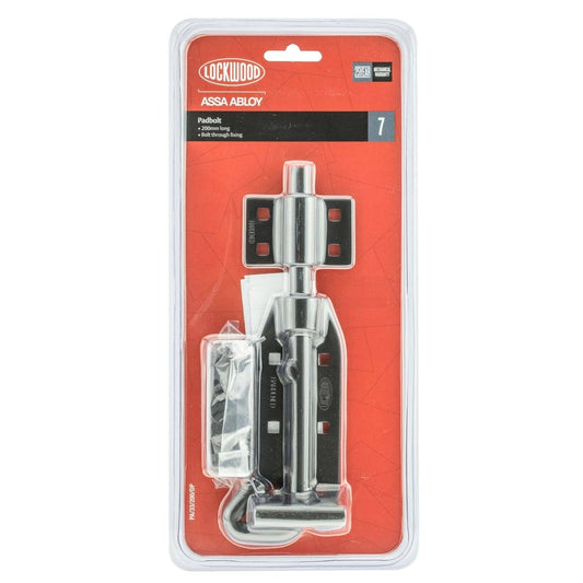 Lockwood Heavy Duty Padbolt 200mm Hardened Steel Tamper Resistant - Auzzistore