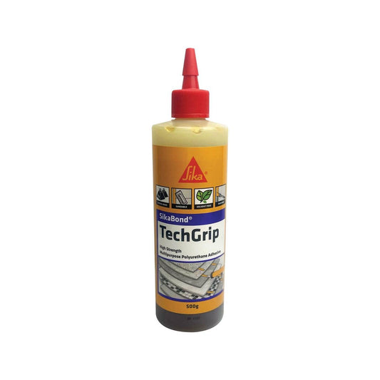 Sika 500g Sikabond Techgrip Polyurethane Adhesive - High Strength - Waterproof - Paintable - Auzzistore