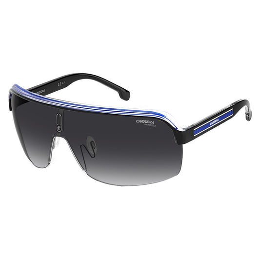 Carrera Topcar 1/N Men's Sunglasses Black Crystal Black White Blue
