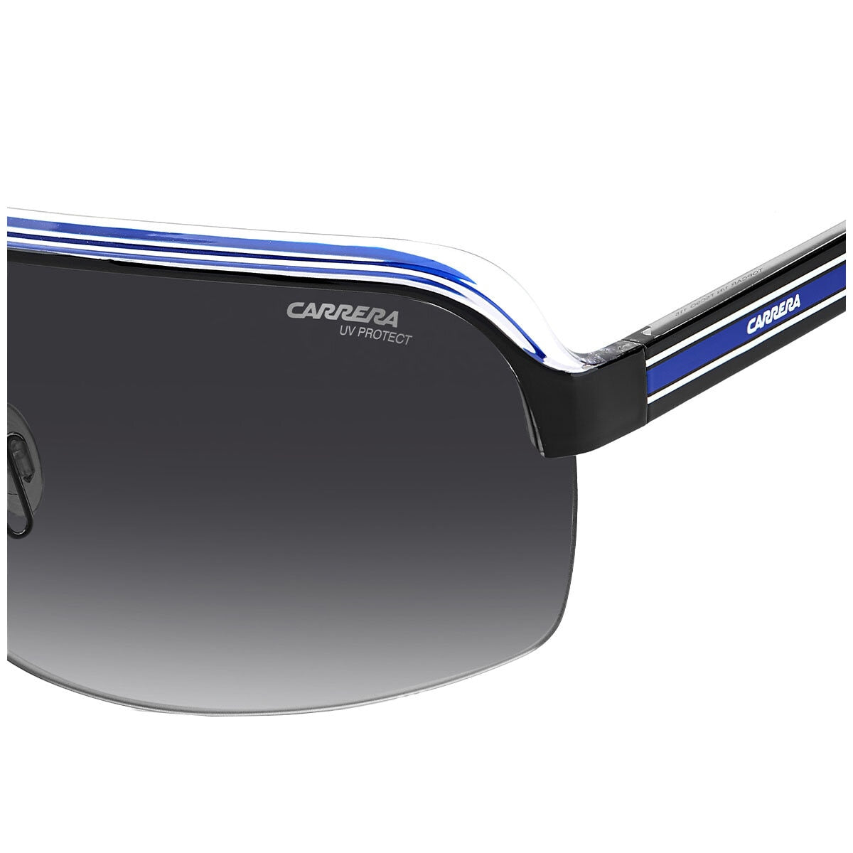 Carrera Topcar 1/N Men's Sunglasses Black Crystal Black White Blue