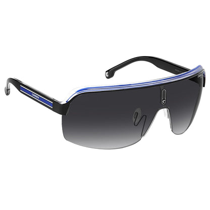 Carrera Topcar 1/N Men's Sunglasses Black Crystal Black White Blue