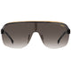 Carrera Topcar 1/N Men's Sunglasses | Oversized Teardrop Frames, Lightweight Polyamide, Contrasting Brow Bar, Prominent Temples – view 2