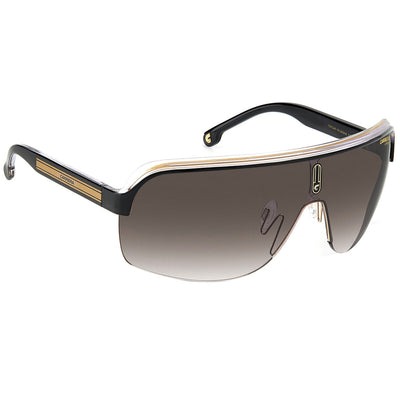 Carrera Topcar 1/N Men's Sunglasses | Oversized Teardrop Frames, Lightweight Polyamide, Contrasting Brow Bar, Prominent Temples