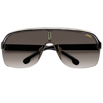 Carrera Topcar 1/N Men's Sunglasses | Oversized Teardrop Frames, Lightweight Polyamide, Contrasting Brow Bar, Prominent Temples
