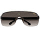 Carrera Topcar 1/N Men's Sunglasses | Oversized Teardrop Frames, Lightweight Polyamide, Contrasting Brow Bar, Prominent Temples – view 4