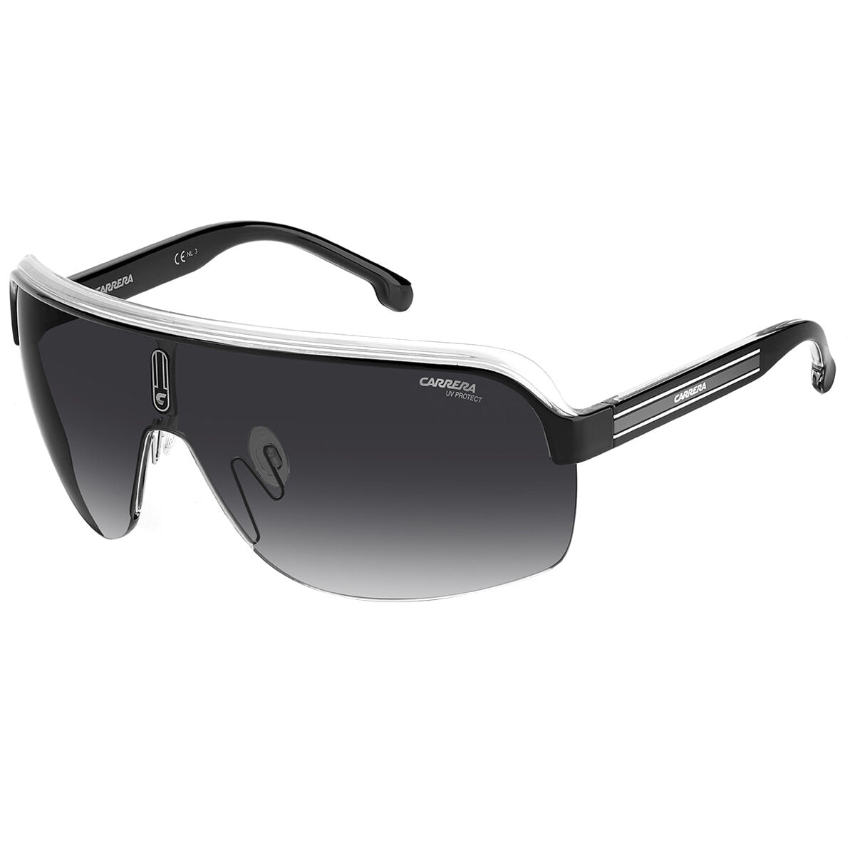 Carrera Topcar 1/N Men's Sunglasses Black White