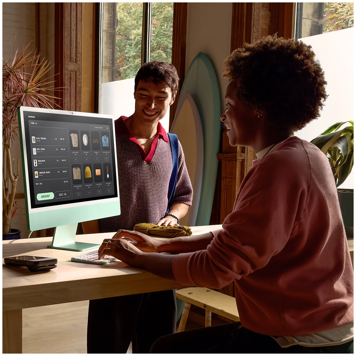 iMac 24 Inch With Retina 4.5 Display M4 Chip 8 Core GPU 16GB 256GB SSD Blue