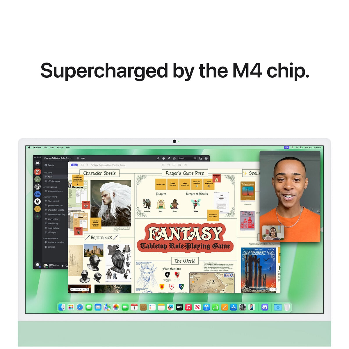 Apple iMac 24 Inch Retina 4.5 Display M4 Chip 8 Core GPU 16GB 256GB SSD Green