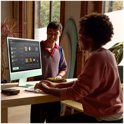 Apple iMac 24 Inch Retina 4.5 Display M4 Chip 8 Core GPU 16GB 256GB SSD Green