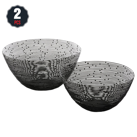 Gourmet Basics By Mikasa Metal Baskets Set Of 2 - Auzzistore