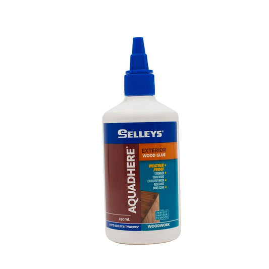 Selleys Aquadhere PVA Wood Glue 250ml Exterior Adhesive Weather Resistant