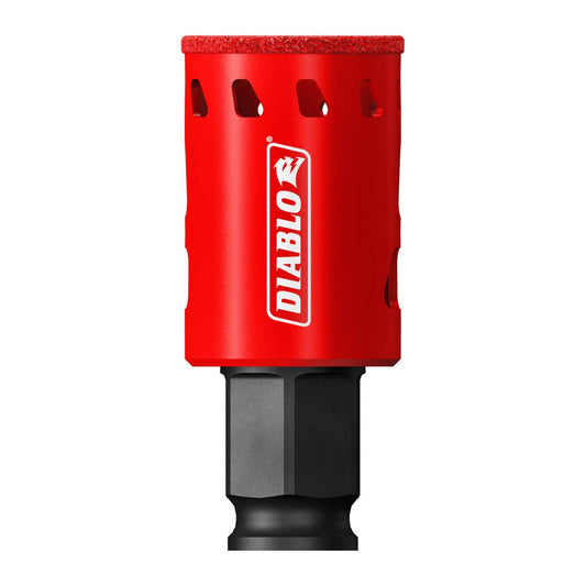 Diablo Diamond Grit Hole Saw 1 1/8" - Efficient Drilling for Tile, Glass – view 2 - Auzzistore