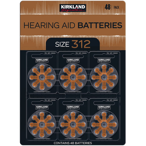 Kirkland Signature Hearing Aid Batteries Size 312 2 x 48 Pack - Auzzistore