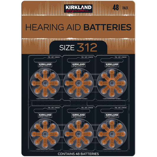 Kirkland Signature Hearing Aid Batteries Size 312 2 x 48 Pack