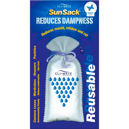 Cli Mate Sunsack 150g Dehumidifier Silica Dioxide Moisture Control