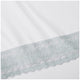 Kingtex 1500 Thread Count Crochet Lace Microfibre Sheet Set King Single Ice Blue/White – view 2
