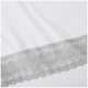 Kingtex 1500 Thread Count Crochet Lace Microfibre Sheet Set King Single Silver/White – view 2