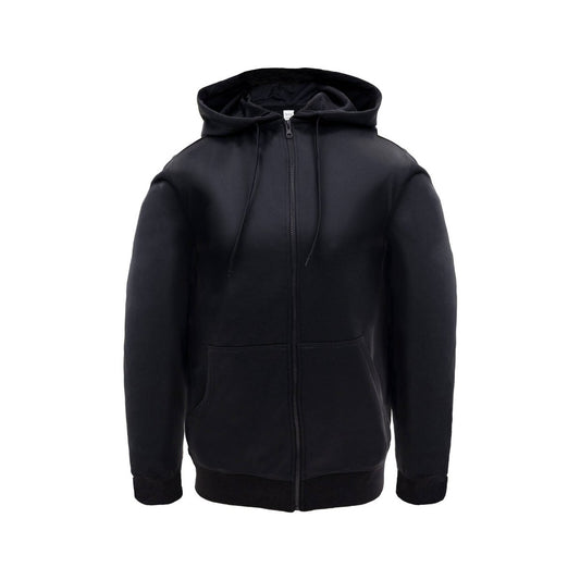 Craftright Black Zip Thru Hoodie 2XL - Soft Fleece - Hi-Vis Design