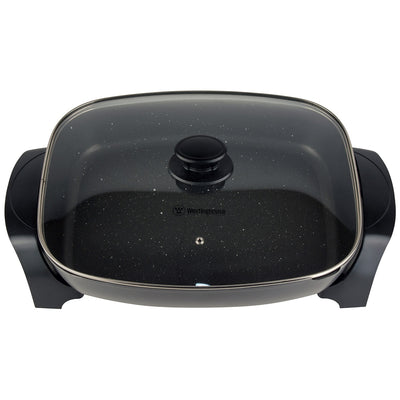 Westinghouse Electric Frypan WHEF01G Extra Large 2400W Grey Black Aluminium
