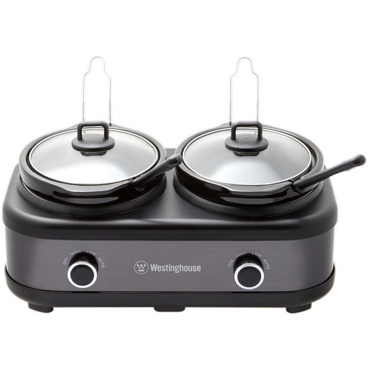 Westinghouse Slow Cooker With Auto Function 2 x 2.5L WHSC06KS - Auzzistore