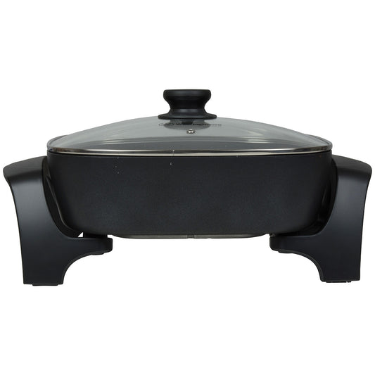 Westinghouse Square Electric Frypan 30.5cm WHEF02K Thick Cast Aluminium – view 2