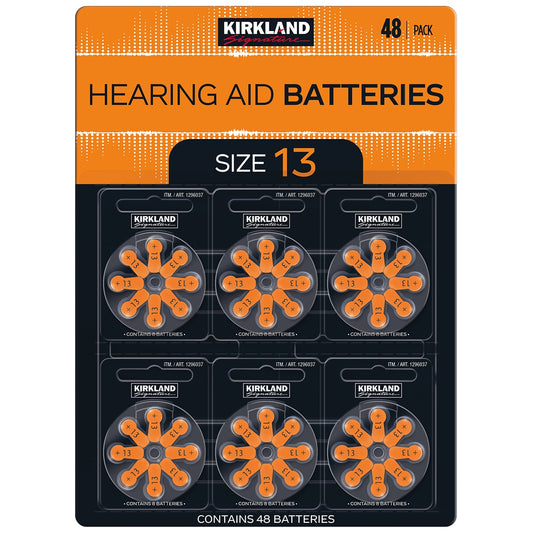 Kirkland Signature Hearing Aid Batteries Size 13 2 x 48 Pack