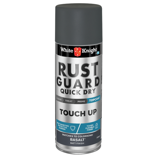 White Knight Rust Guard Touch Up Spray Paint 300g Basalt Matt - Auzzistore