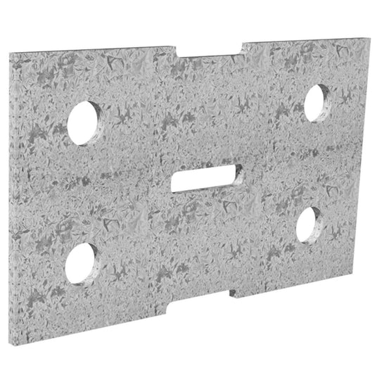 Dunnings Bracket Plate - 120 x 70mm - Galvanised Steel - M10 Holes - Auzzistore