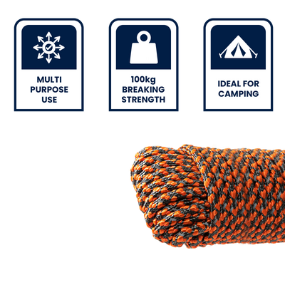 Grunt Reflective Rope - 3mm x 20m - Textured - High Visibility